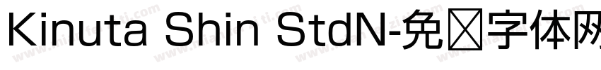 Kinuta Shin StdN字体转换
